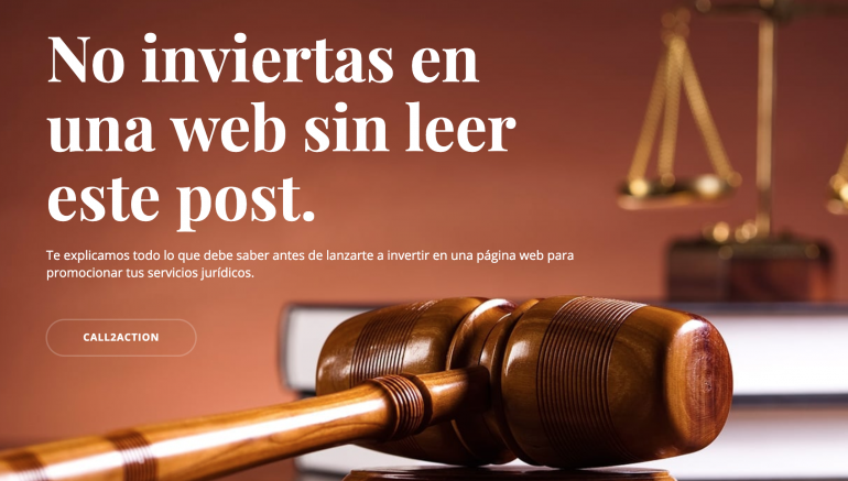 Web para abogados [NO inviertas en una web sin leer esto antes]